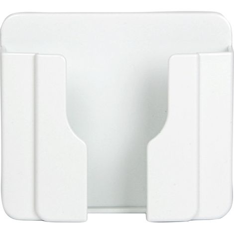 Organizador de pared autoadhesivo, no requiere taladrar, estante para guardar teléfonos móviles con estación de carga y soportes para mandos a distancia. (1/5)