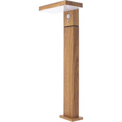 Xanlite – Borne solaire 50cm IP44 400 lumens – Détecteur de mouvement – 3 modes d'éclairage – Aluminium – SO1911W