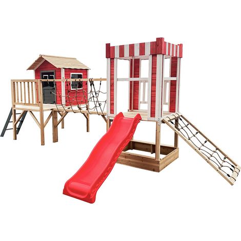 HOME DELUXE - Parco giochi con scivolo WUNDERLAND - 555 x 340 cm (1/2)