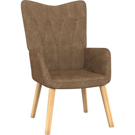 Chaise de relaxation avec tabouret Fauteuil relax - Taupe Tissu BV939520 - BonneVie (1/5)