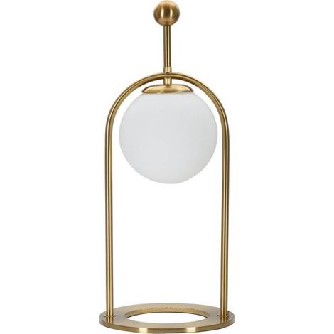 Lampada da tavolo in metallo e vetro Glamy Arc B (1/5)