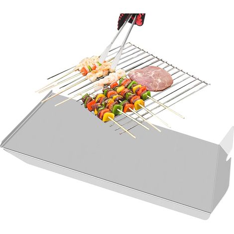 Diffuseur de chaleur, plateau gond - Pièces de rechange de déflecteur de chaleur - Flamme de flamme lourde Tamer Sheld Pièce de rechange pour barbecue, extérieur et jardin