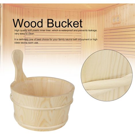 Cubos de sauna con revestimiento de madera natural – materiales y accesorios para sauna (1/5)