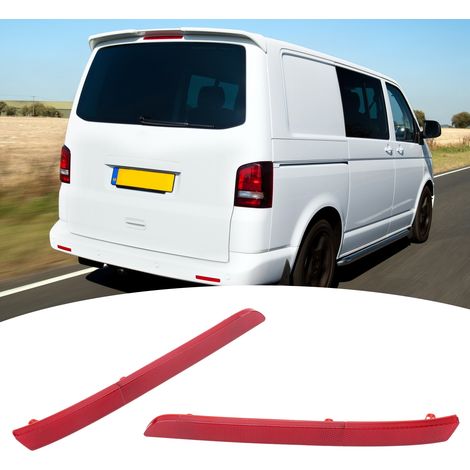 Réflecteur de pare-chocs arrière gauche/droite rouge 7E0945105 pour Transporter T5 T6 2012‑2016 (1/5)