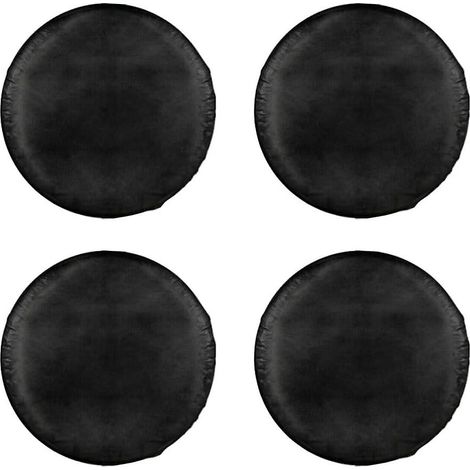 Ensemble de 4 housses de roue de secours universelles noires et imperméables pour pneus de 27 à 29 pouces (1/4)