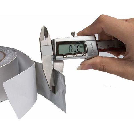 Nastro isolante termico resistente al calore, nastro in alluminio impermeabile per sigillatura o isolamento, 5 cm x 20 m x 0,06 mm, 1 pezzo (1/4)