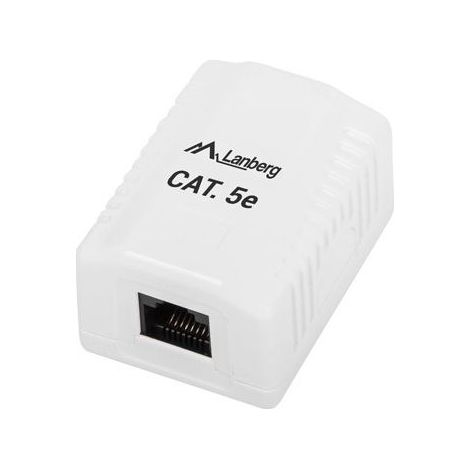 OU5-0001-W cat.5e 1X Prise de surface RJ45 (1/2)