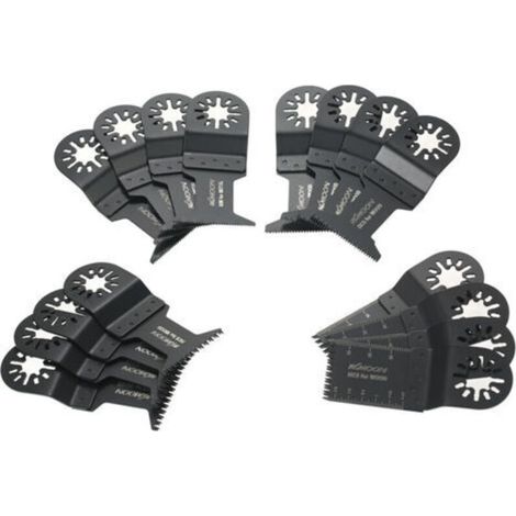 16Pcs Mix Oscillant Lame De Scie Kit Multi Tool Webs Pour