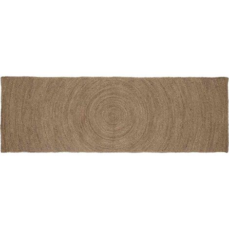 Area Rugs Grey 80 x 300 cm Jute vidaXL