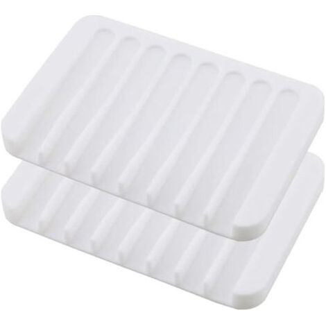 Lot 2 porte-savon silicone antidérapant salle de bain douche cuisine (1/5)