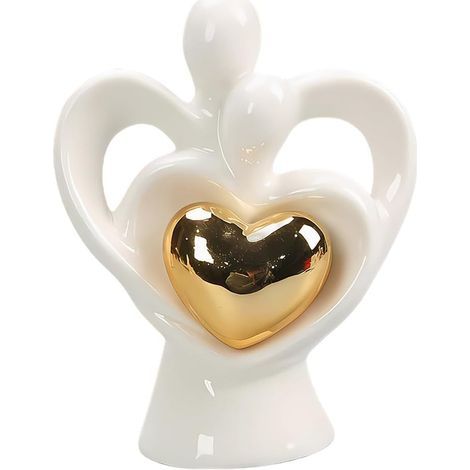 Mini esculturas de pareja, estatua abstracta de pareja, regalos románticos para el Día de San Valentín, aniversario (1/4)