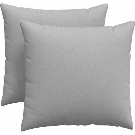 Maison Exclusive - Cuscini da Divano 2 pcs Grigio Nuvola 45 x 45 cm Tessuto