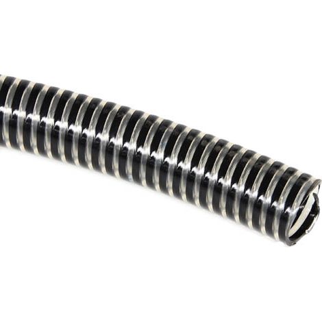 Tuyau PVC nitrile noir aspiration hydrocarbures Ø25mm – Renforcé spirale rigide – Température -10°C à +60°C – Pression 4 bar