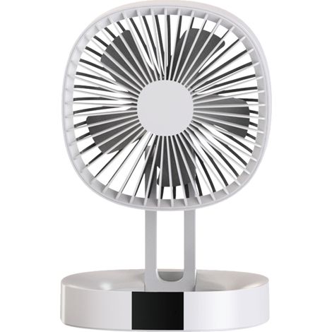 Mini ventilador plegable recargable por USB, ventilador de escritorio portátil de 3 velocidades, se puede montar en la pared, ideal para estudiantes, residencias estudiantiles, el hogar, campamentos y