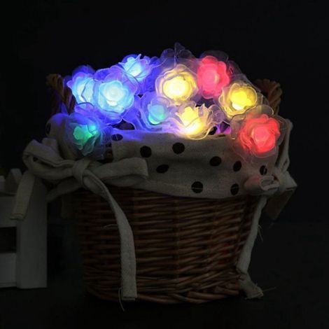 Guirlande lumineuse solaire à LED pour décoration extérieure, étanche, avec contrôle des modes d'éclairage, idéale pour la (1/5)