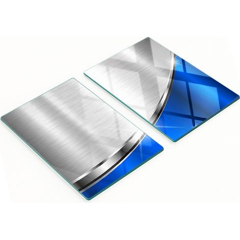 Taglieri decorativi in vetro testurizzato per snack, 2x40x52 cm (1/5)