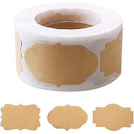 300 étiquettes cadeaux en papier, étiquettes autocollantes pour pots, étiquettes de pâtisserie artisanales, étiquettes cadeaux pour cosmétiques. (1/5)