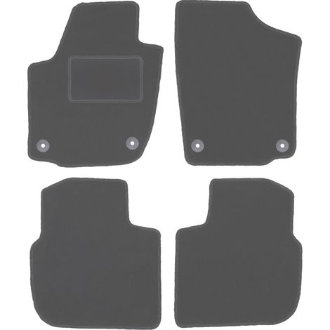 Tappetini auto in velluto color grafite per: Skoda Rapid liftback, berlina, station wagon (2013-2019) (1/5)