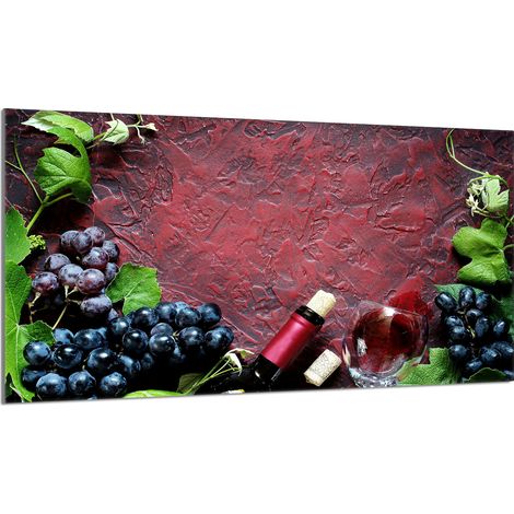 protège-plaque de cuisson en verre 90x52 Vin (1/5)