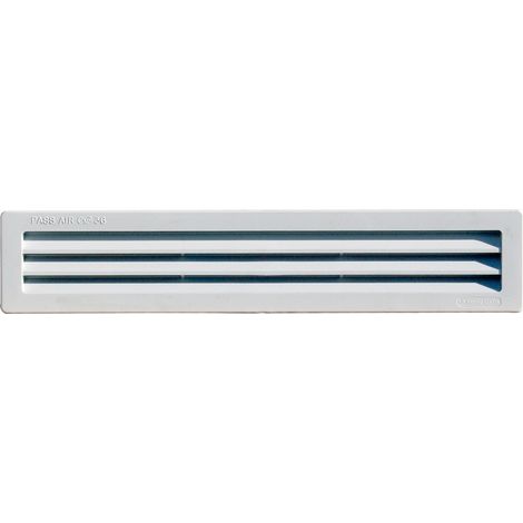 First Plast – Grille aération VMC encastrable PVC 305 x 60 mm – Débit 36 cm² – Pour espaces confinés – Garantie 10 ans