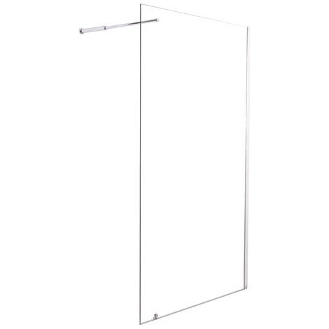 ONDEE ZEN - Paroi de douche CARIBA - Finition Chromé - Verre 6mm - 1 volet - 90x210cm (1/3)