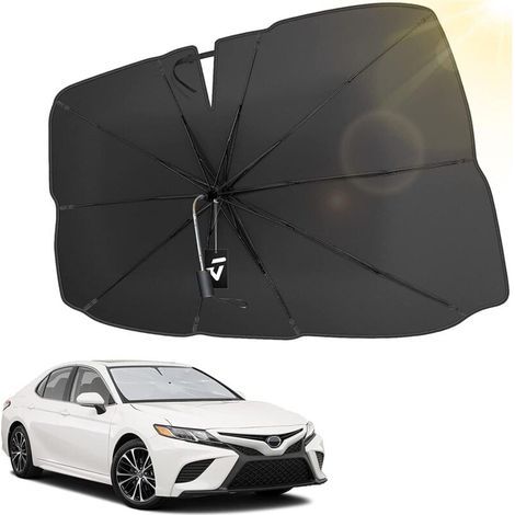 Sonnenschutz für die Windschutzscheibe, UV-beständiger Sonnenschutzschirm für die Windschutzscheibe, praktisch und faltbar, universell passend für die meisten Autos, 138 x 80 cm (1/5)
