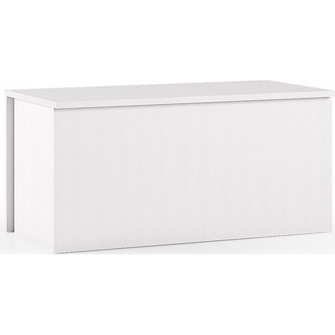 Baúl contenedor blanco 90x45 cm con cierre lento - Nantes