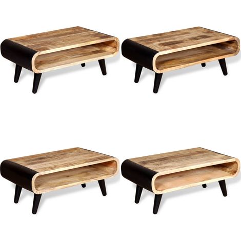 Table basse Bois de manguier brut 90x55x39 cm - Table Basse Industrielle - Table Basse Design - Table Basse Bois Massif - Table Basse Vintage - Table Basse Rustique - Home & Living (1/5)