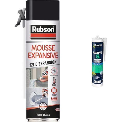 Mousse Expansive Multi-Usages (aérosol de 300 ml) Blanche (1/5)