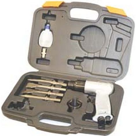 Kit di Scalpellatore Pneumatico Esagonale Professionale Excel 00105 WF-007