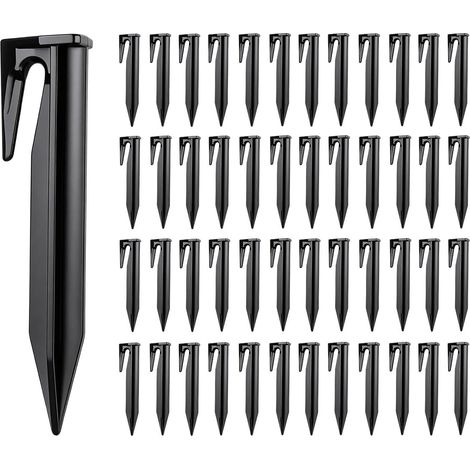 150 Pièces Piquets Robot Tondeuse 8,5 cm, Piquets de Fixation en Plastique PP, Piquets d'ancrage pour Fil Périphérique, Bordure de Jardin, Tente, Bâche (1/5)
