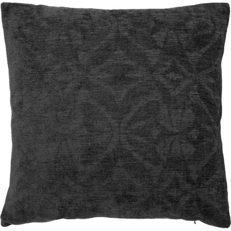 Coussin Déco "Zuri" 40x40cm Gris (1/2)