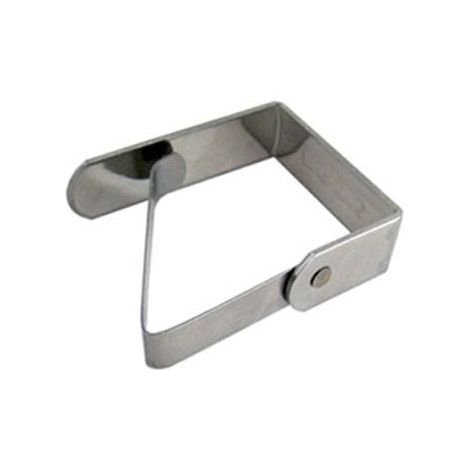 FERMATOVAGLIA A MOLLA - INOX MM 40- 50 pezzi
