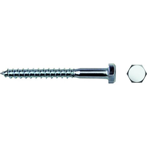 Scatola da 250 unità di viti esagonali zincate Ø8x60mm