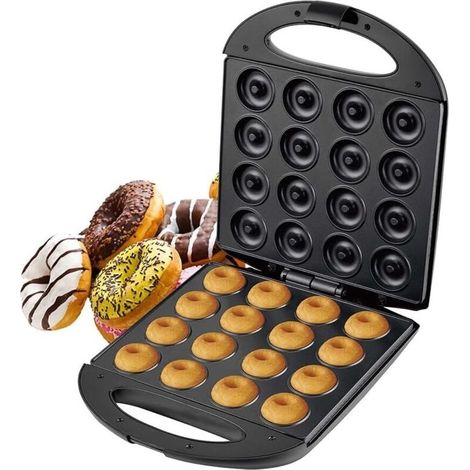 Mini Machine À Beignets, Machine À Beignets À 16 Trous, Machine À Beignets Antiadhésive De 1400 W Pour Faire 16 Beignets Pour Une Utilisation À La Maison Et En Voyage