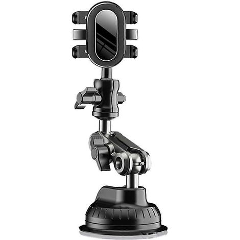 Support de téléphone portable pour voiture, fixation selfie universelle, pour voyages et conduite en extérieur, support à ventouse pour pare-brise. (1/5)