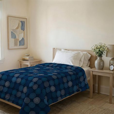 Couvre-lit matelassé d’été en Microfibre Douce imprimée – Couette mi-Saison – 160x240 cm (1/5)