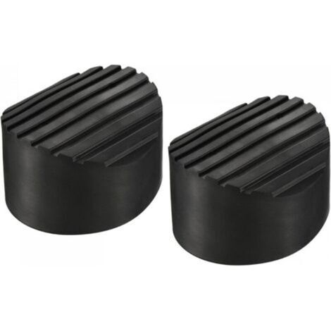 Rutschfeste Matte für Leiterfüße – Schwarzer Gummi – Innenmaße 85 x 45 mm – 2er-Pack für zusätzliche Sicherheit