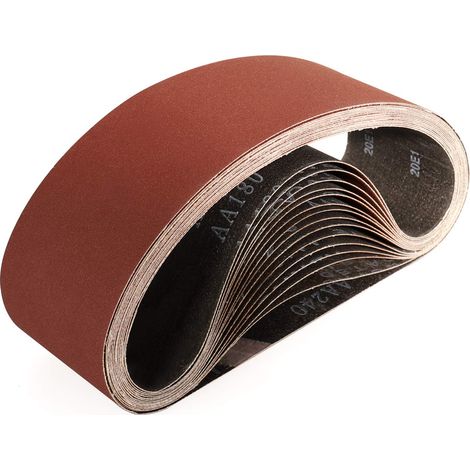 Bandes Abrasifs 75x533 mm-15 Pièces de 400 Grain Bande Ponceuse pour Ponçage et Polissage avec à - (1/5)