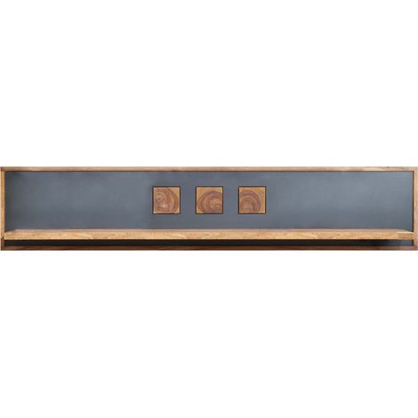 Wandregal Sheesham 108x22x30 gebeizt TURIN 19