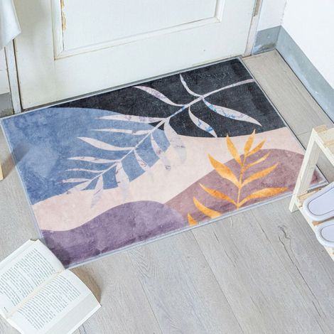 Alfombra para Salón, Dormitorio, Cocina Pelo Corto Diseño Moderno 40x60 50x80cm - Alfombra Suave, Alta Resistencia, Lavable - Base Antideslizante (1/5)