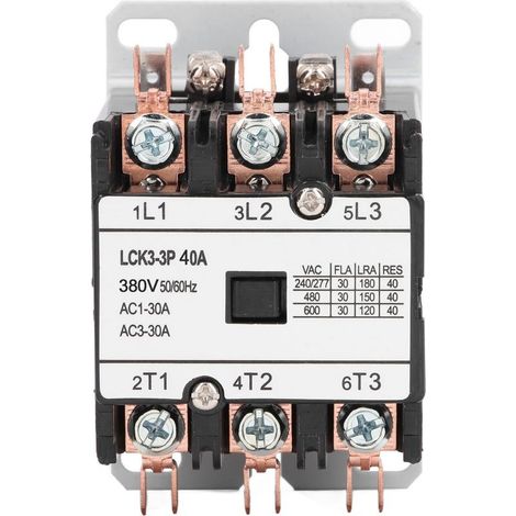 Contacteur de climatiseur, chauffage, Ventilation, climatisation, 40A, 3P, pour contrôle de puissance, 380V (1/5)