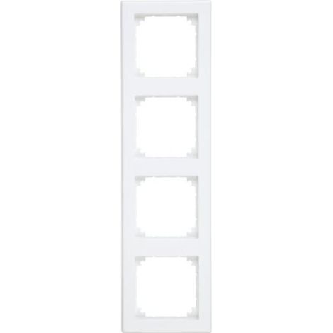 484419 PLAQUES DE FINITION M-SMART, 4 POSTE, BLANC MAT