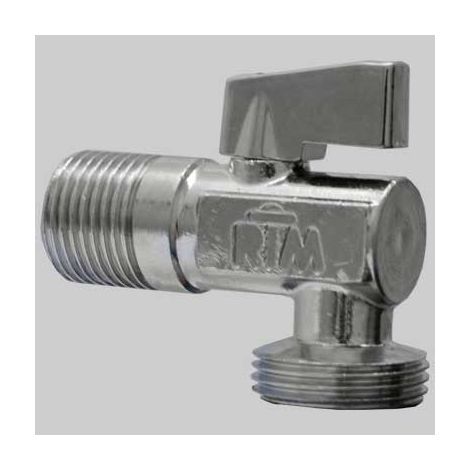 RUBINETTO LAVATRICE A SFERA RTM  1/2x3/4 c/rosetta     RTM