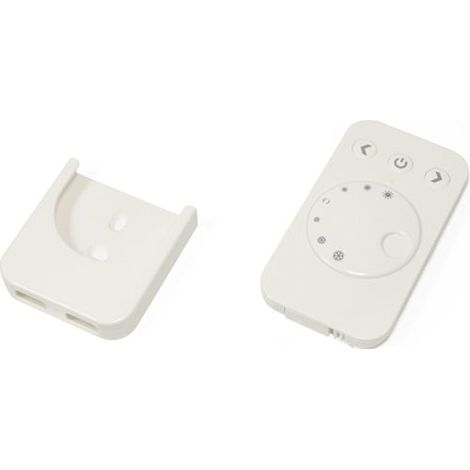 Télécommande sans fil LED avec support mural – Gradation continue – 1 canal – Compatible série Frankfurt – Blanc – L&S (1/2)