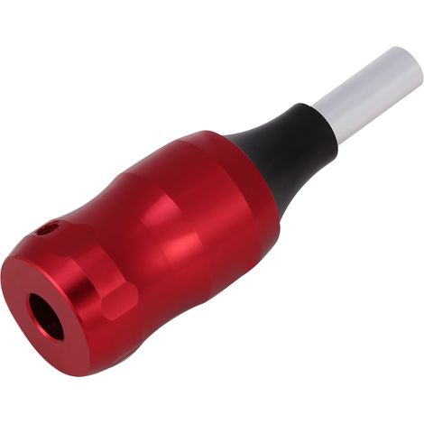 Poignées de machine à tatouer en alliage d'aluminium, cartouche ronde, accessoire rouge (1/5)