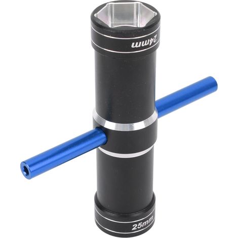 Clé hexagonale pour roue de voiture RC en alliage d'aluminium 4,0 mm, 5,5 mm, 24 mm, 25 mm. Adaptateur hexagonal pour roue de voiture RC Arrma 1/5, bleu. (1/5)