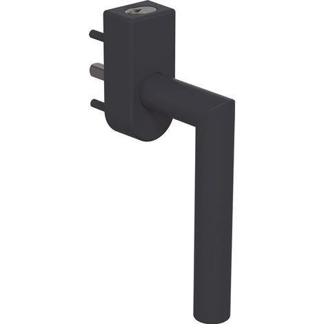 Poignée fenêtre 162PBFGA.2 PA 92 gris 30mm verrouillable HEWI