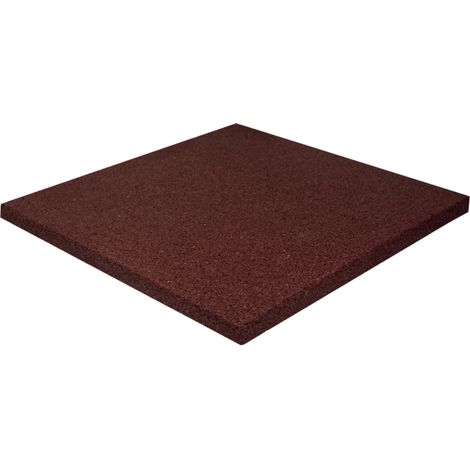mattonella da esterno antishock rossa, 400x400x25 mm