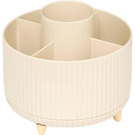 Organiseur Pivotant 5 Compartiments "Alba" 14cm Beige